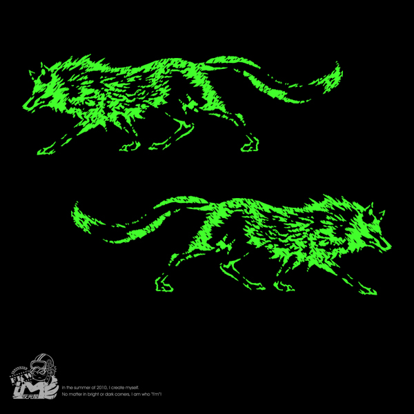 夜光貼紙.狼對貼.狼來了MLY004-33