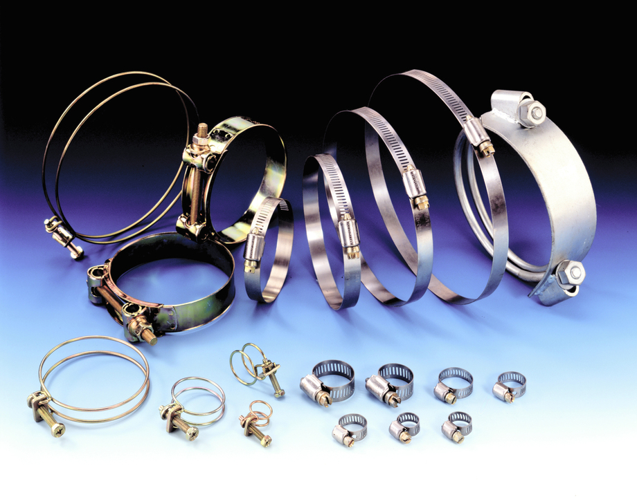 傳統不銹鋼管夾、雙環鋼絲管束