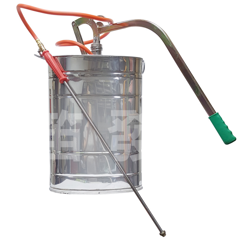 不鏽鋼扁桶手動16L