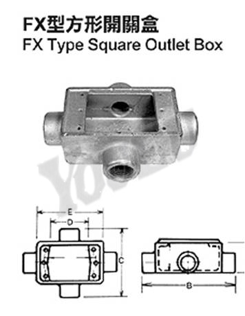 FX型方形開關盒