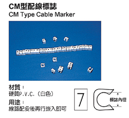 CM型配線標誌