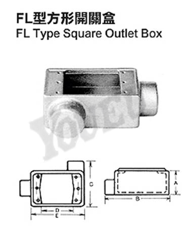 FL型方形開關盒