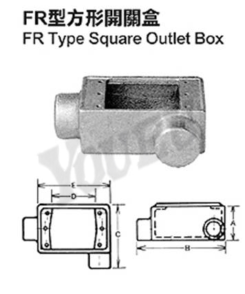 FR型方形開關盒