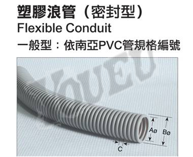 塑膠浪管(密封型)