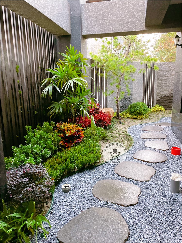 台中建案-1F側院-2