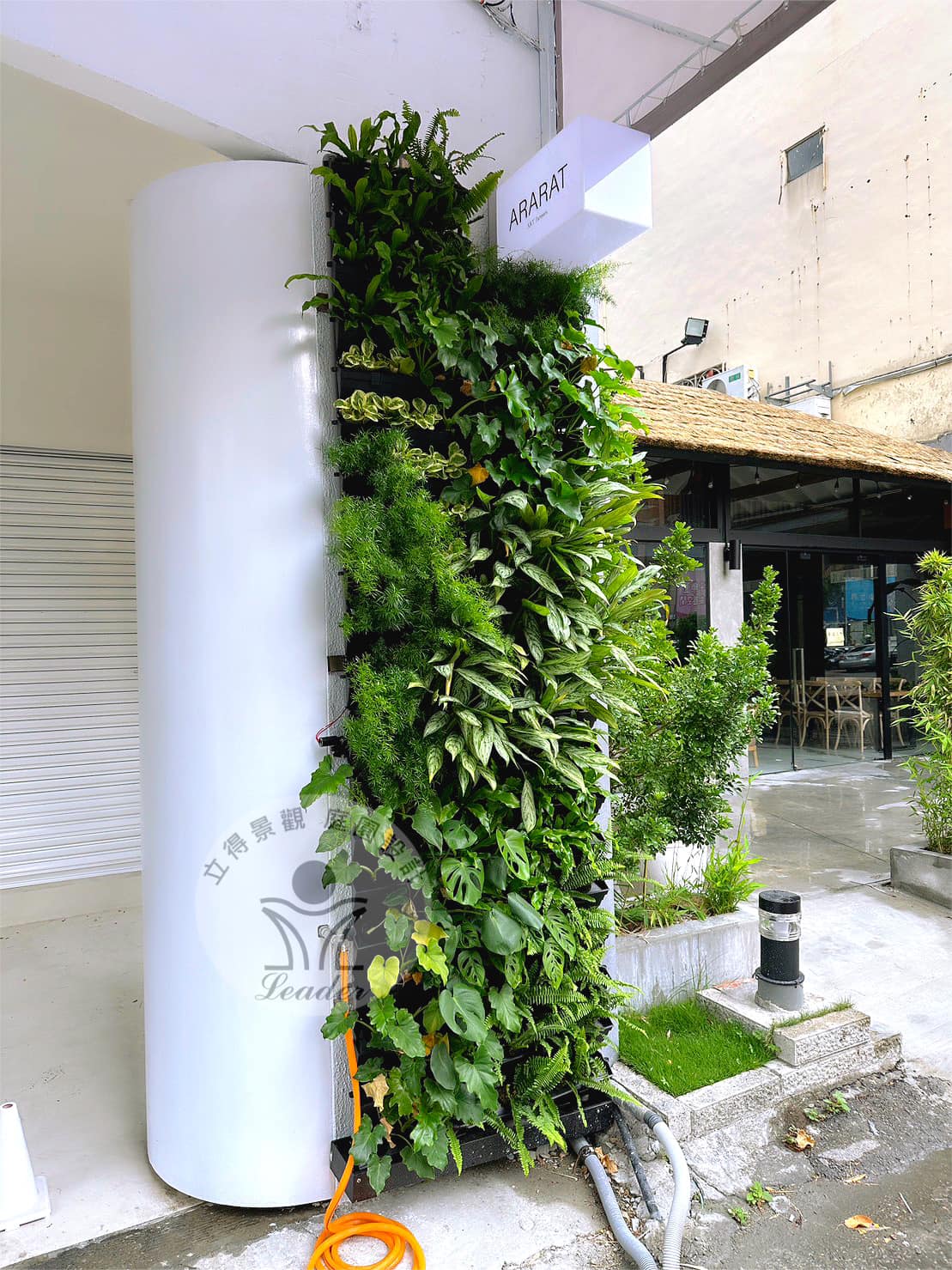 台中-植生牆-藝廊2