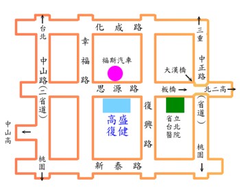 高盛復健器材有限公司地圖