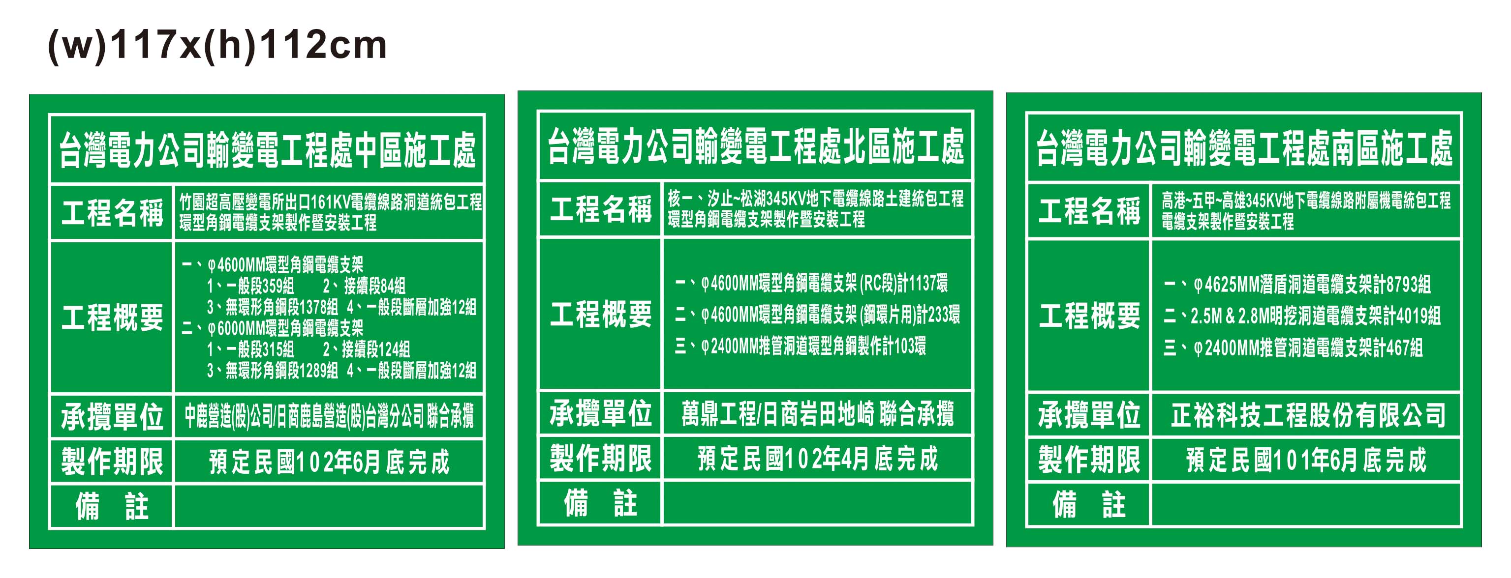 台電施工標示牌101.4.6