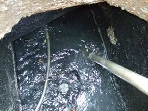 汙水管人孔疏通清洗後