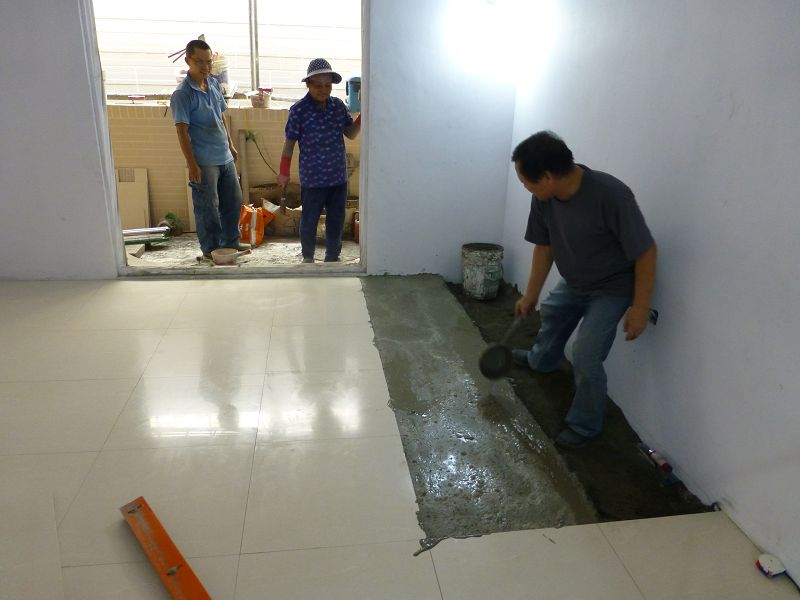 舊房屋整修-地磚磁磚施工