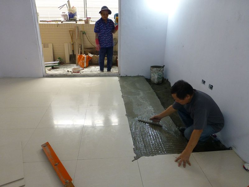 舊房屋整修-地磚磁磚施工