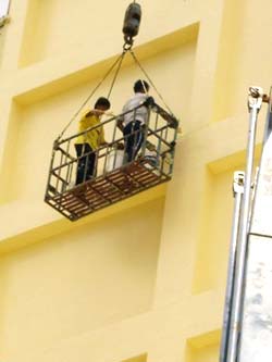 舊屋外牆拉皮-大樓外牆防水施工