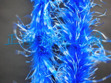 雪花羽毛帶(寶藍)