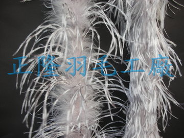 雪花羽毛帶(灰)