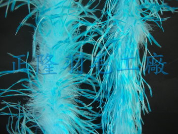 雪花羽毛帶(水藍)