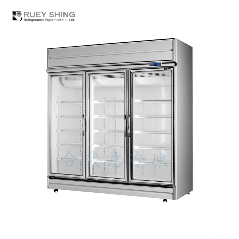 三門機上型玻璃展示櫃