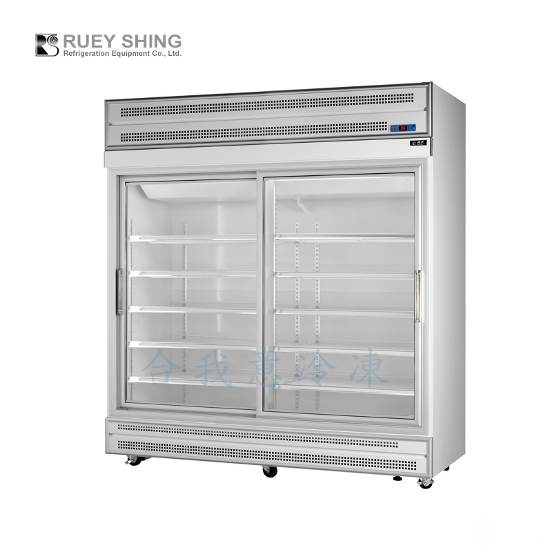 6尺兩門滑門機上型玻璃展示櫃