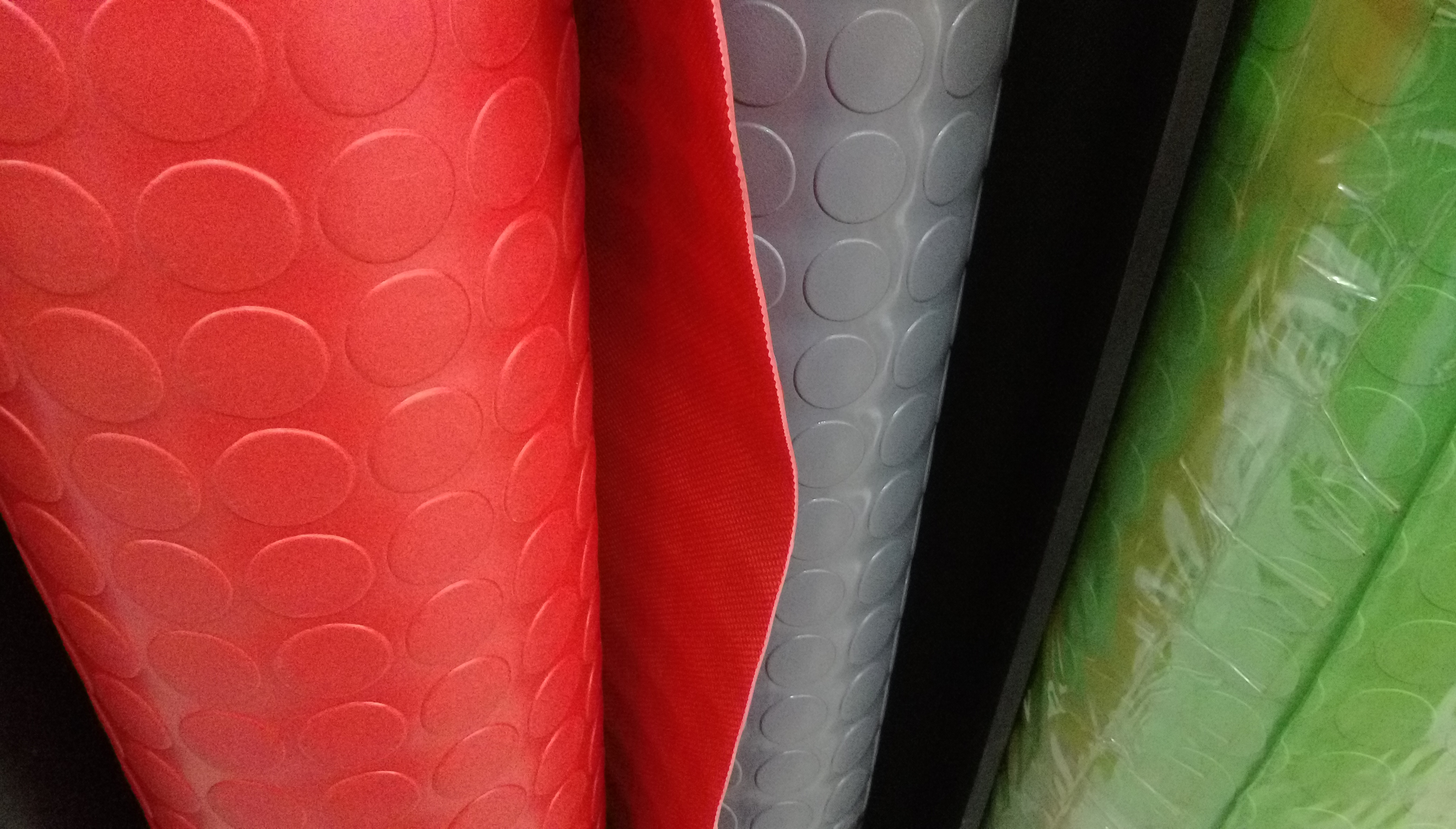 PVC塑膠銅錢地墊