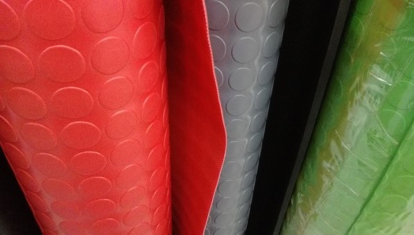 PVC塑膠銅錢地墊