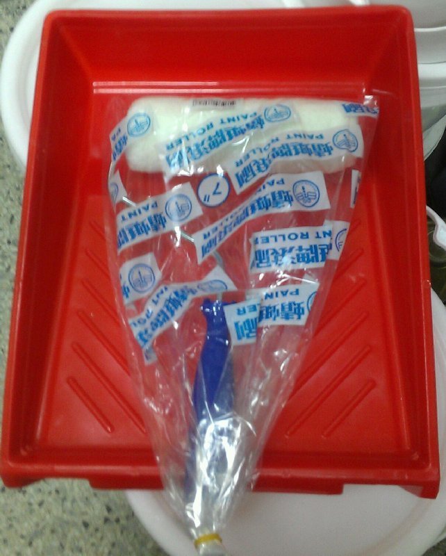 滾刷漆盤二件組