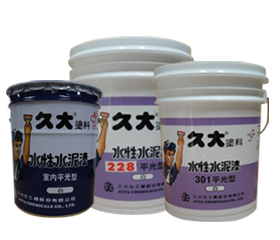 平光型水性水泥漆