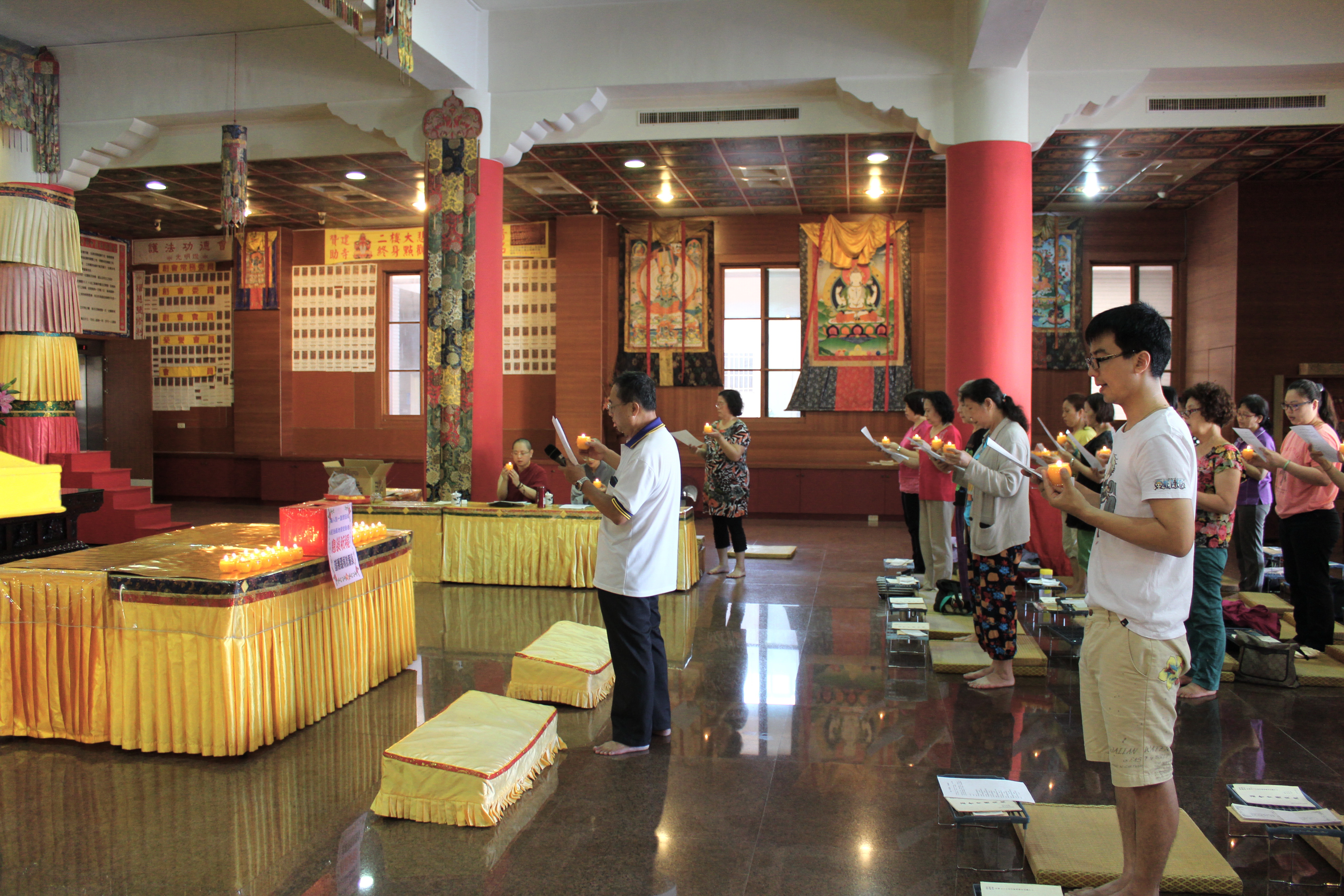 貢噶寺舉行祈願法會迴向尼泊爾災區