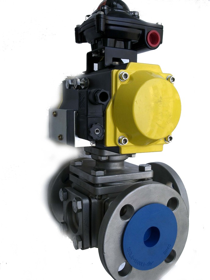 氣動球閥加顯示微動