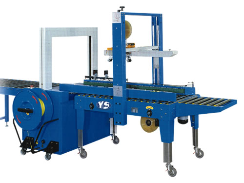 自動封箱機+全自動捆包機