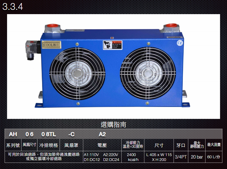 COOLBIT-AH-0608TL-鋁合金冷卻器