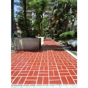 噴花_中壢國宅人行道_網織型樣式