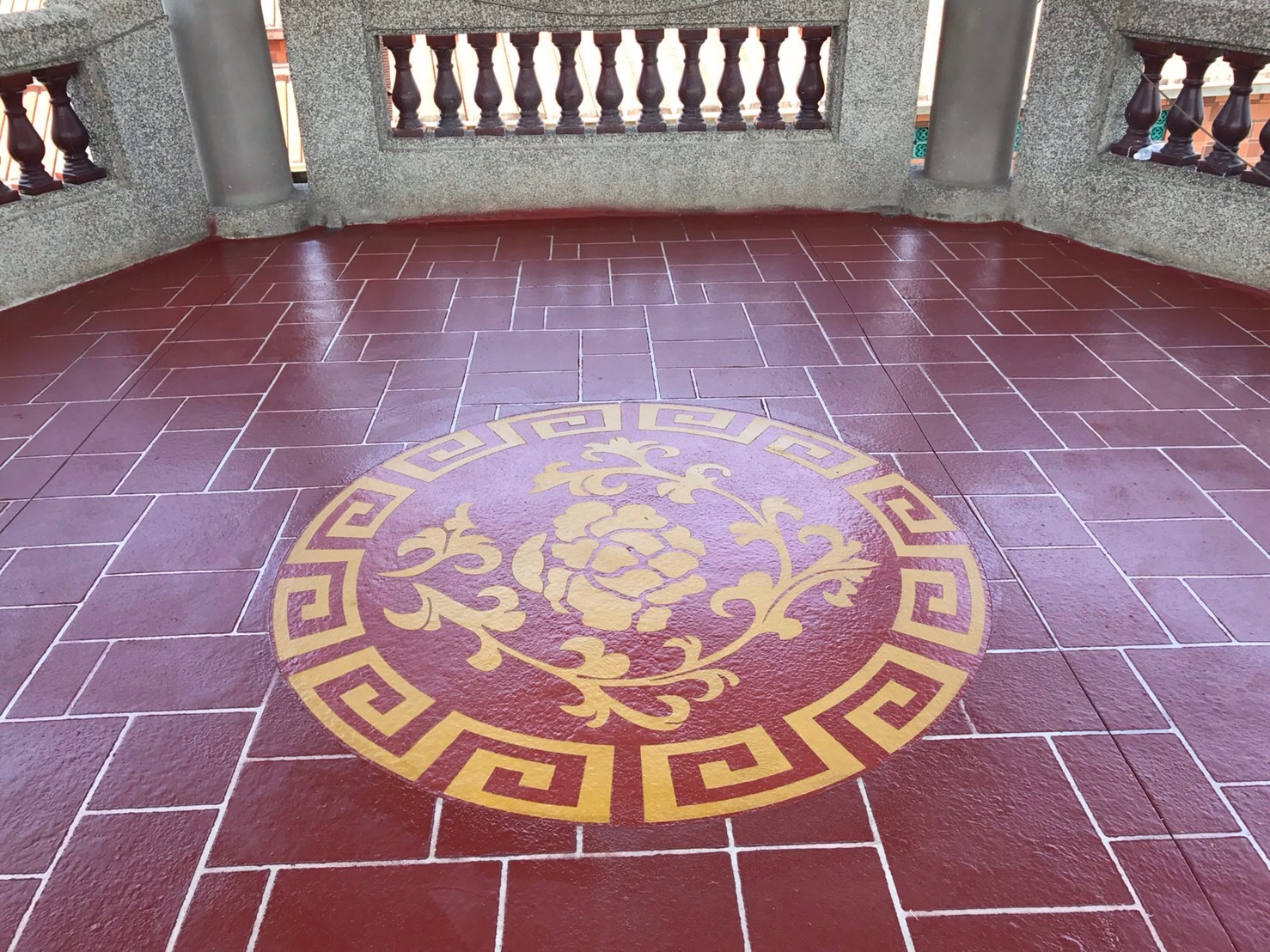 彩繪噴花止滑地坪-彩騰圖案