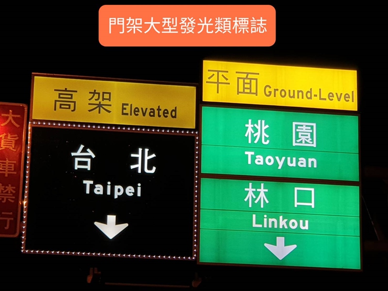 門架大型發光類標誌