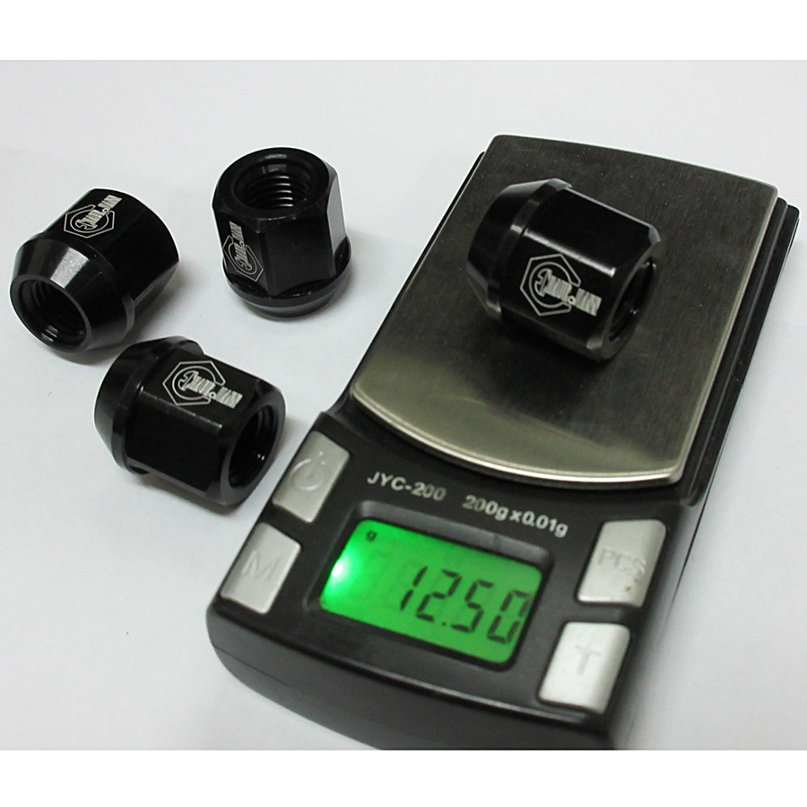 輪圈螺帽(航太鋁合金)黑