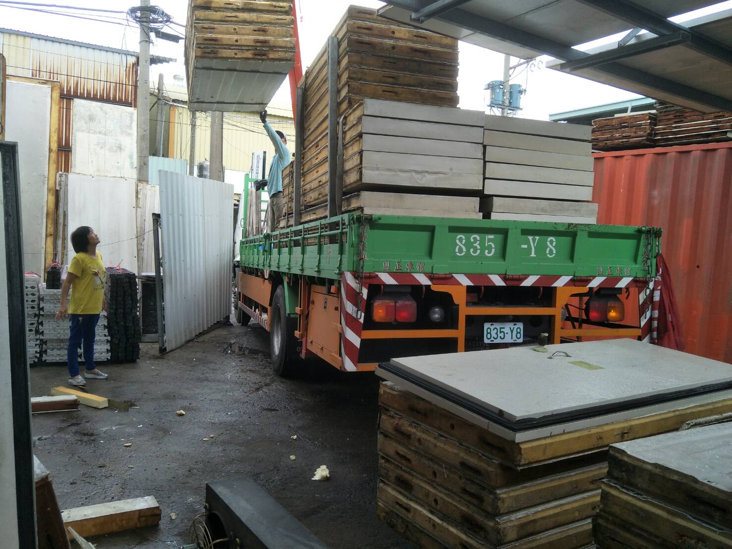 冷凍櫃組合施工