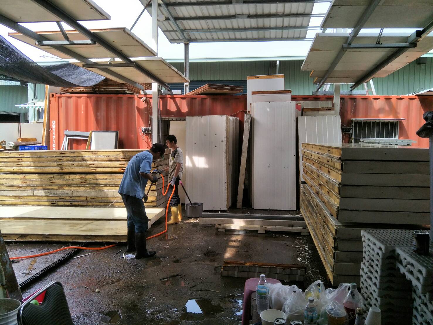 冷凍櫃組合施工