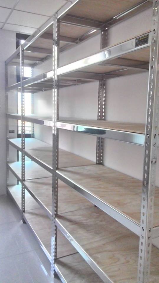 永康建設公司～不鏽鋼免螺絲角鋼展示架&nbsp;