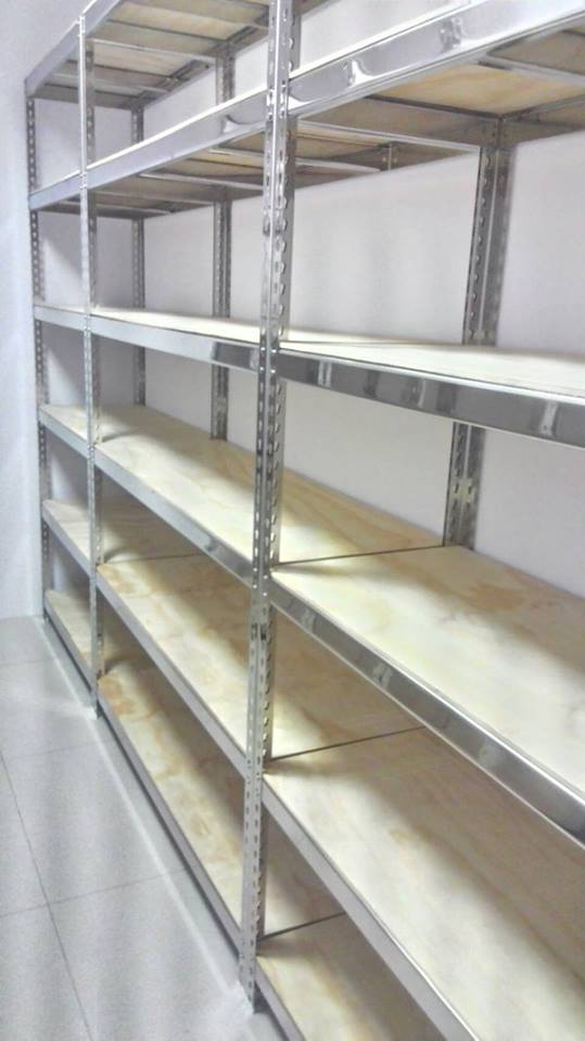 永康建設公司～不鏽鋼免螺絲角鋼展示架&nbsp;