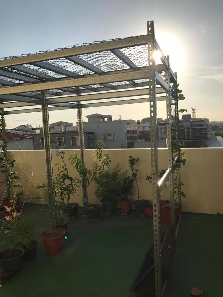 安定區～鍍鋅角鋼棚架