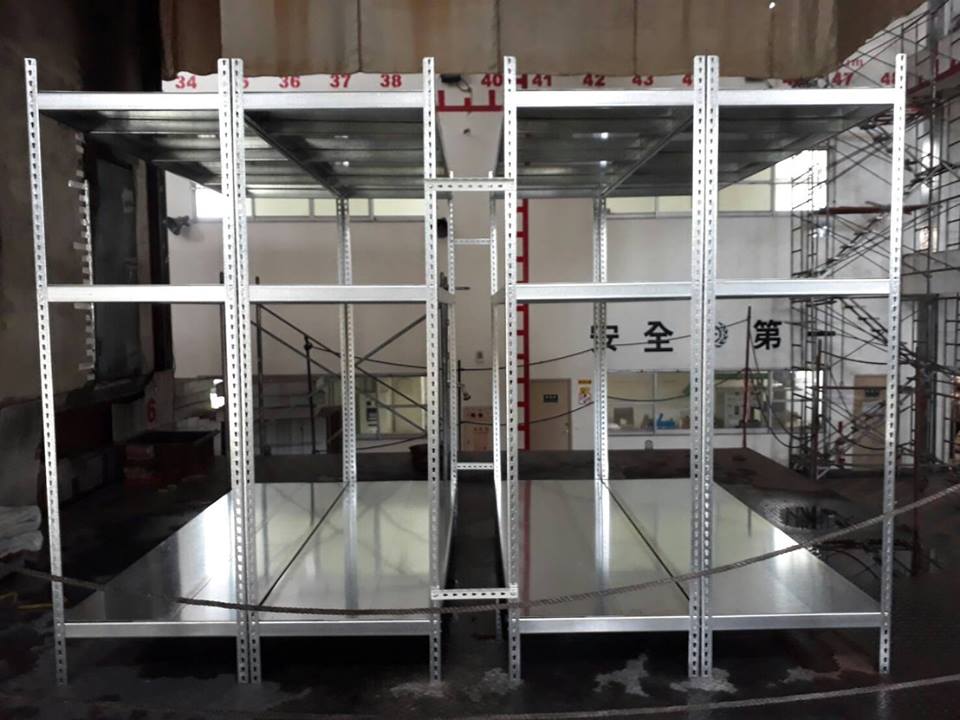 長榮大學～火載量實驗免螺絲鍍鋅角鋼架+鍍鋅鋼板