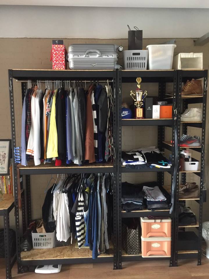 夏拉拉婚紗～工業風消光黑角鋼衣架&amp;工作桌&amp;鞋架