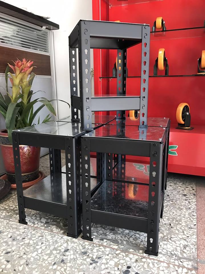 歸仁區應用材料公司～消光黑免螺絲收納架