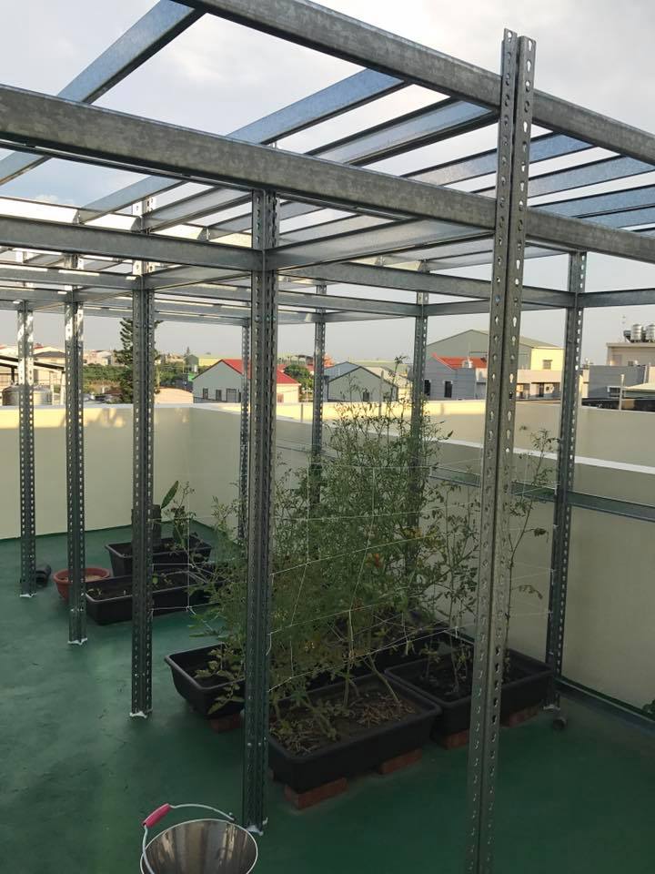 安定區～鍍鋅角鋼棚架