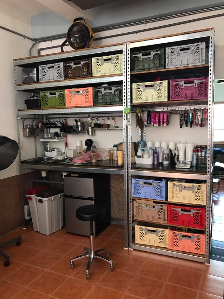 中西區美髮店～免螺絲角鋼空間規劃成果