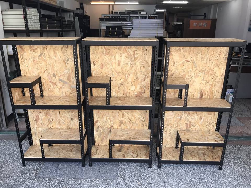 歸仁葉子小舖～消光黑免螺絲角鋼展示架