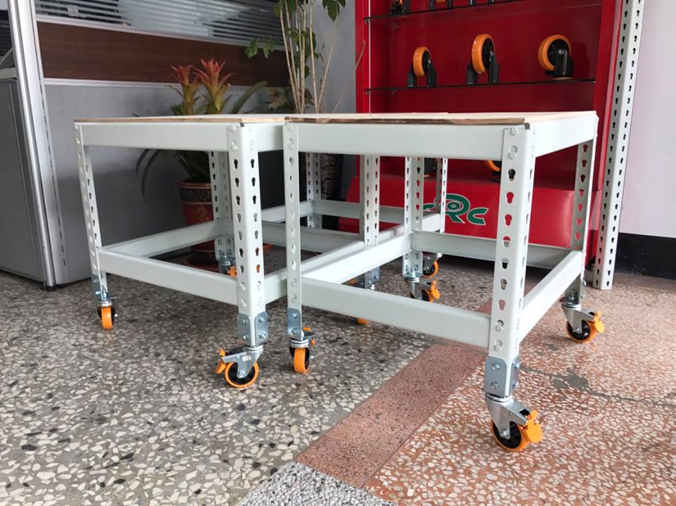 仁德區公司～免螺絲角鋼車輪架