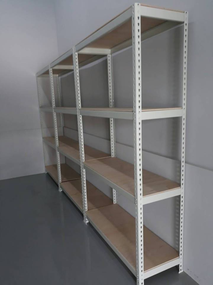 SUBARU汽車廠～象牙白免螺絲角鋼工具置物架