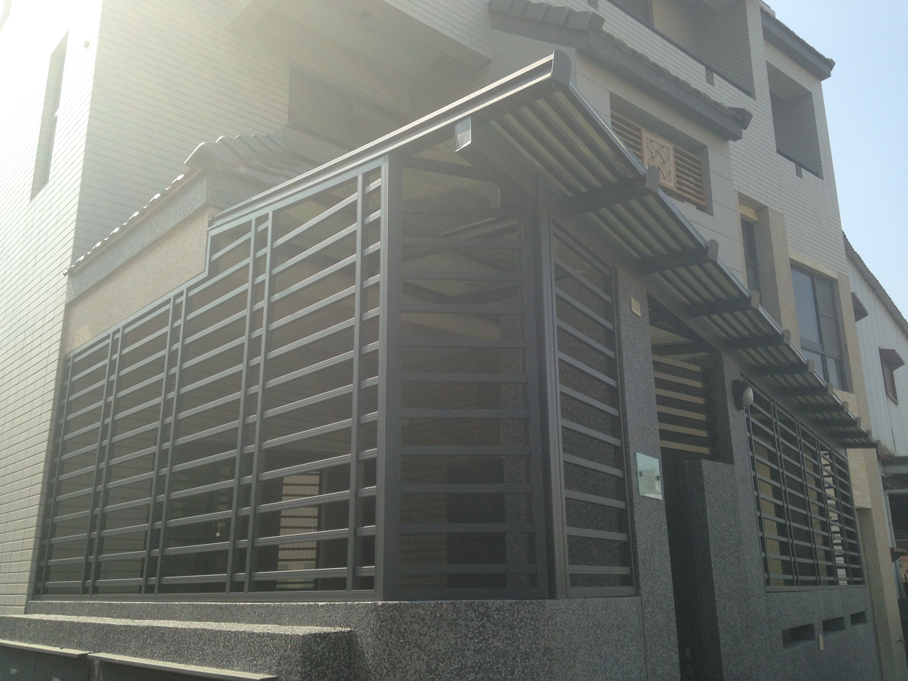 鋁製橫格式防盜窗RF14