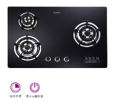 三口玻璃檯面爐