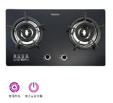 內焰二口玻璃檯面爐