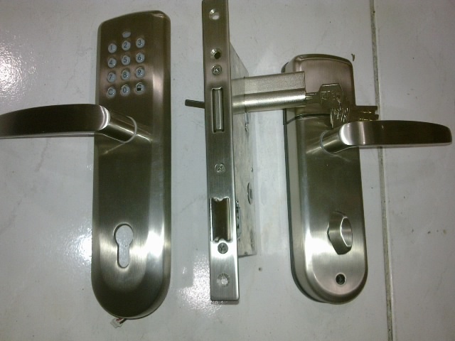 水平連体電子密碼鎖